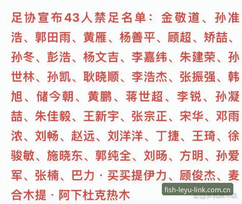 乐鱼官网怎么进使用技巧 3组关键数据解读足协第三批禁足名单:17人终身禁赛、48人遭受限制、20余家俱乐部牵涉其中